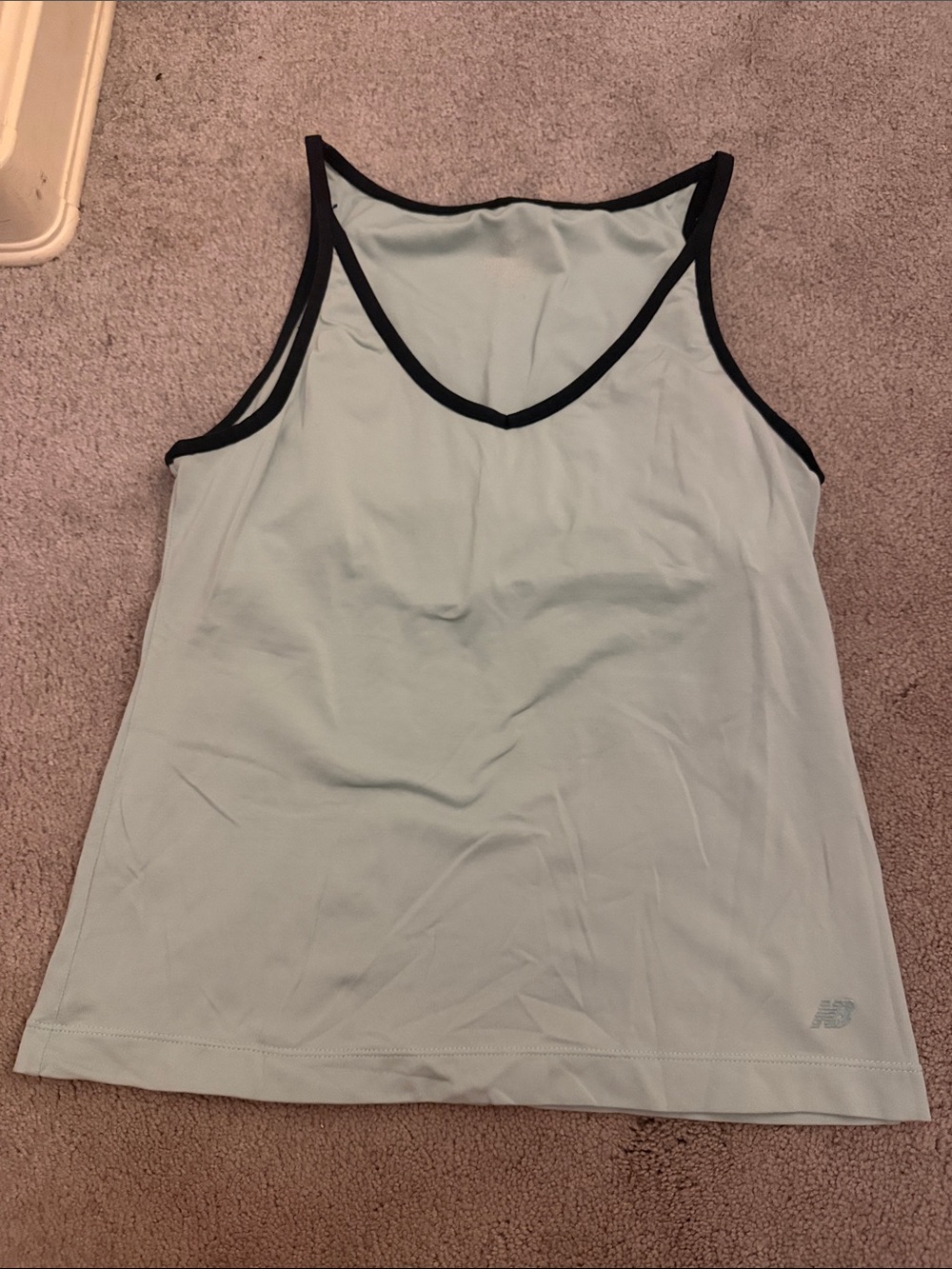 New Balance Light Mint Tank with Black Trim